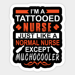 Tattooed Nurse Sticker